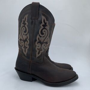 Double H Brown Leather Boots DH 1702 made in Mexico Women’s Sz 9M (HF2)